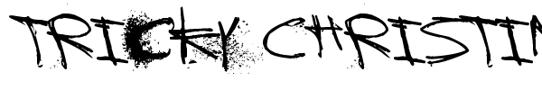 Tricky Christine font preview